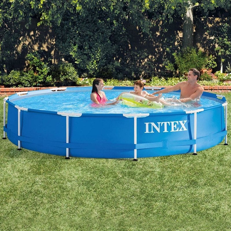 Intex 12' x 30" Blue Frame Pool Set Bargain Barn